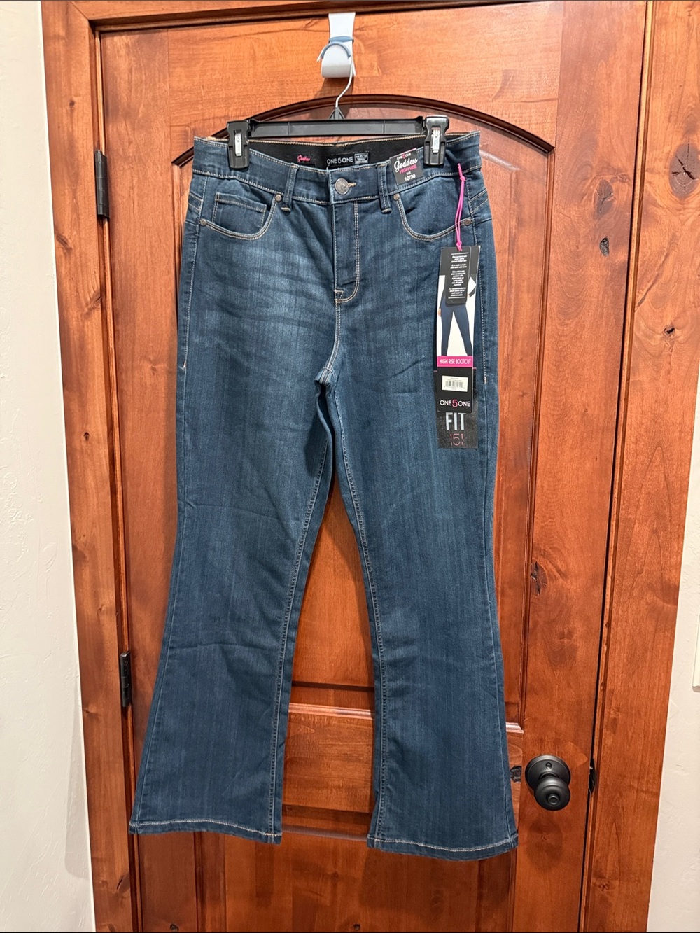 one 5 one Women's Dark Blue Bootcut Jeans